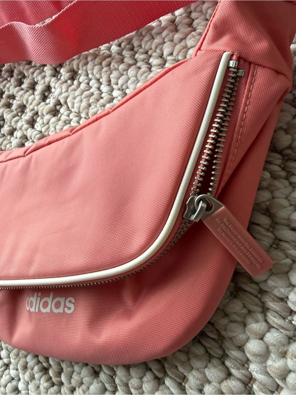 adidas Coral Pink Trefoil Waist Pack - Picture 4 of 7